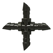 GROW1 Barbed Cross Connector 1/4in (10pcs/Pack)