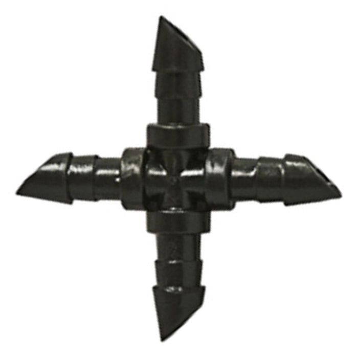 GROW1 Barbed Cross Connector 1/4in (10pcs/Pack)
