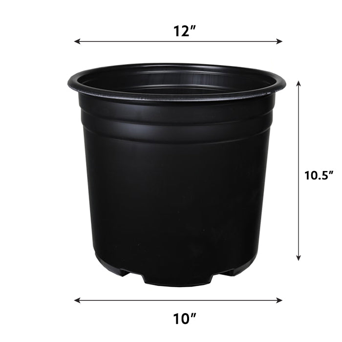 5 Gal Squat Thermoformed Plastic Pot