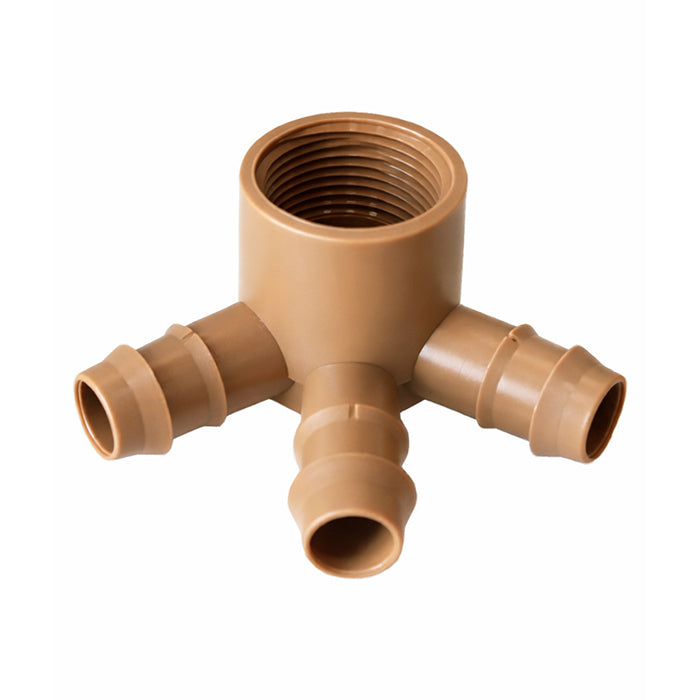GROW1 3/4" Female 3 Way Splitter 17mm (25pcs/Pack)