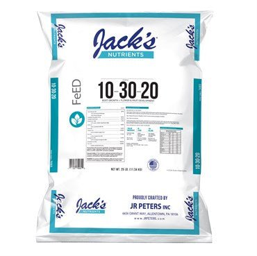 Jacks 10-30-20 Bloom - 25 lbs - BetterGrow Hydro
