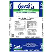 Jack's Professional® 15-10-30 Pot Mum Fertilizer 25lb - BetterGrow Hydro