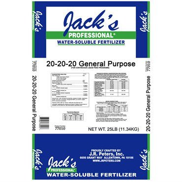 Jacks Professional General Purpose 20-20-20 - 25 lbs - BetterGrow Hydro