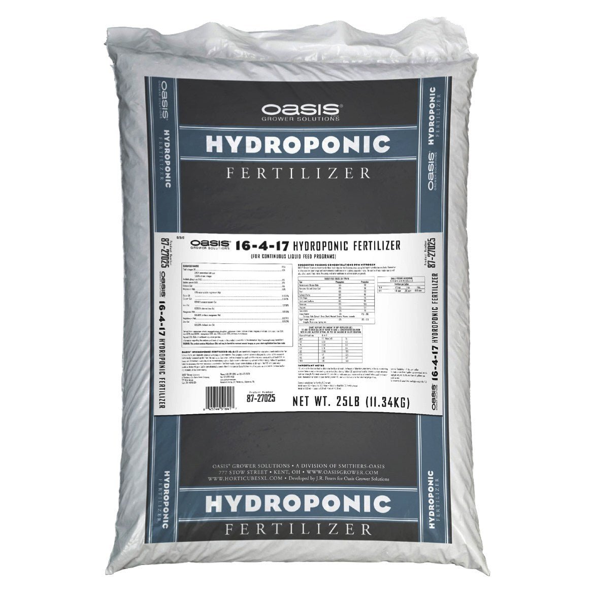 Jack's Professional Oasis Hydroponic Fertilizer 16 - 4 - 17 - 25lb - BetterGrow Hydro