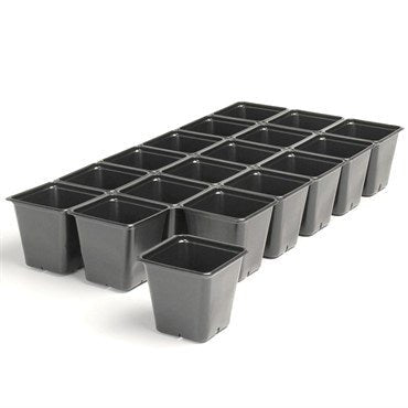 Landmark 03.50 Sheet Of Pots 18 Count Deep Black - 100 Per Case - BetterGrow Hydro