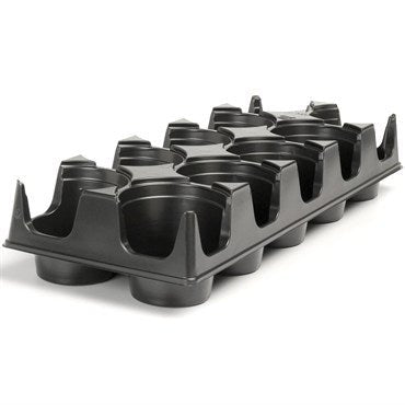 Landmark 04.33 11 Centimeter Transport Tray 10 Count Black - 100 Per Case - BetterGrow Hydro