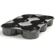 Landmark 3Quartt Carry Tray 6 Count Side Bottom Drainage Black - 50 Per Case - BetterGrow Hydro