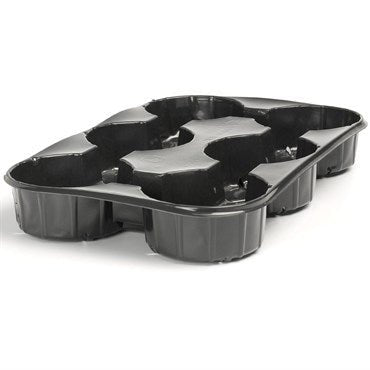 Landmark 3Quartt Carry Tray 6 Count Side Bottom Drainage Black - 50 Per Case - BetterGrow Hydro