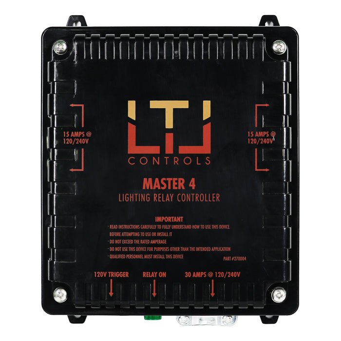 LTL Controls MASTER 4 Lighting Relay Controller w/o Timer (120V & 240V Universal Plug) - BetterGrow Hydro