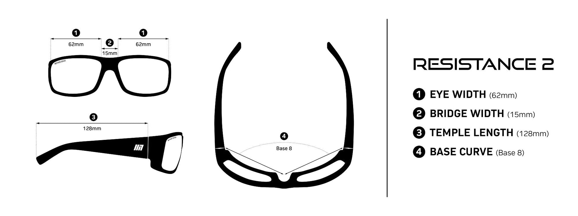 Method Seven Resistance 2 Sun Polarized Glasses - Outdoor - BetterGrow Hydro