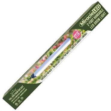 Miracle LED 2-Foot Full Spectrum Daylight LED Grow Light, 25W, Lightweight, Hangable, Linkable for Easy Expansion - BetterGrow Hydro
