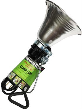 Miracle LED Clamp-On Grow Lamp, LED Ready Adjustable Plug-In Light Socket with 5.5" Aluminum Reflector - BetterGrow Hydro