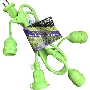 Miracle LED Easy Grow Plug-In Light Sockets, Linkable Modular System for Expansion and Growth - BetterGrow Hydro