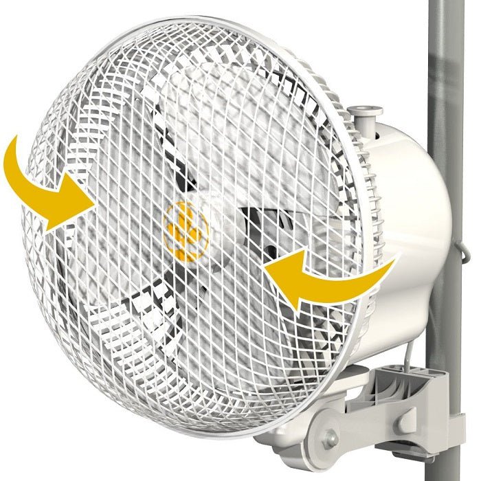 Monkey Fan Pole Mounted Grow Tent Fan - 20W Fits 0.63 - 0.83" poles - OSCILLATING v2.0 - BetterGrow Hydro