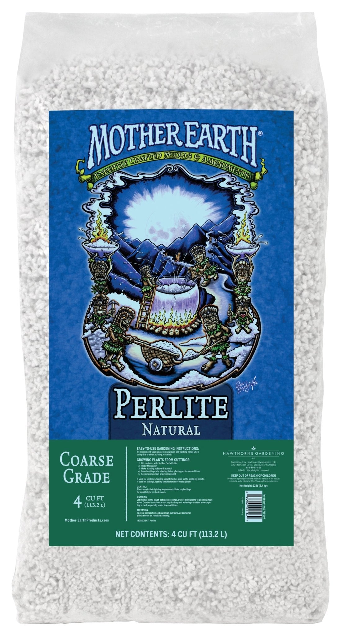 Mother Earth Coarse Perlite - 4 cu ft - BetterGrow Hydro