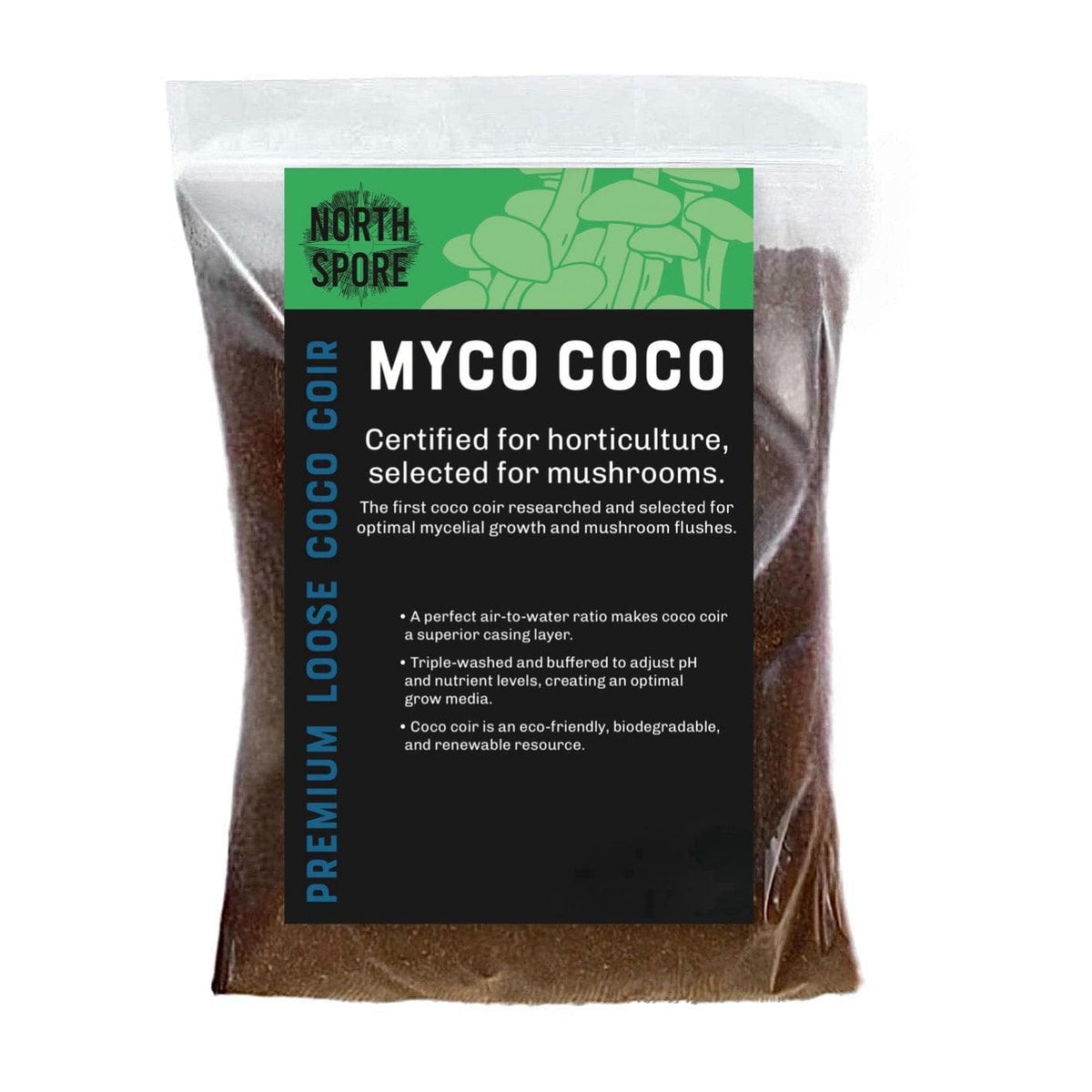 Myco Coco' Loose Coco Coir Substrate & Casing Layer - BetterGrow Hydro