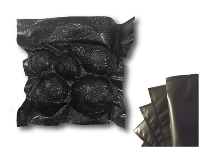 NatureVAC 11"x 24" Precut Vacuum Seal Bags All Black (50 - pack) - BetterGrow Hydro