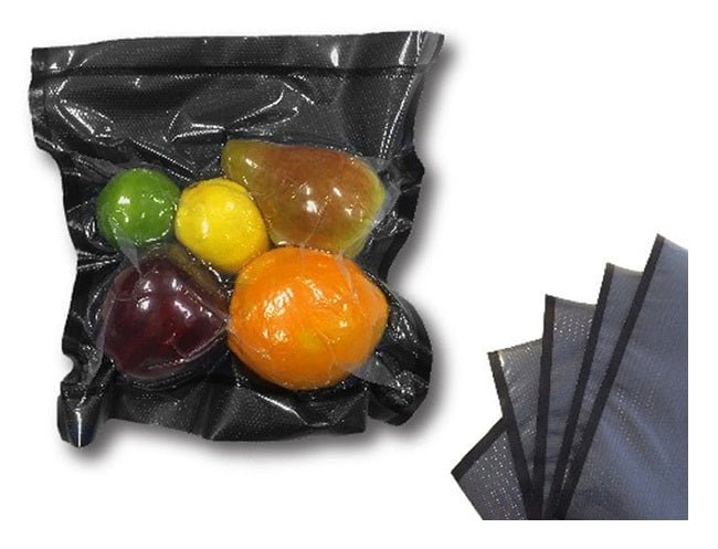 NatureVAC 11"x 24" Precut Vacuum Seal Bags Black/Clear (50 - pack) - BetterGrow Hydro
