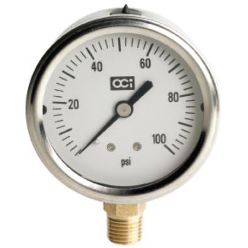 Netafim Liquid Filled Pressure Gauge 0 - 100 PSI [GAUGE100] - BetterGrow Hydro