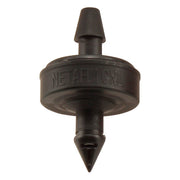 Netafim Self Piercing Pressure Compensating Emitters w/ Internal Check Valve - 1.0 GPH (Black) [SPCV10 - 25] (25/pack) - BetterGrow Hydro