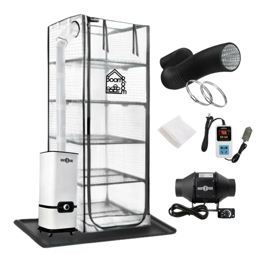 North Spore 'BoomRoom II' Automated Martha Tent Mushroom Grow Kit - BetterGrow Hydro