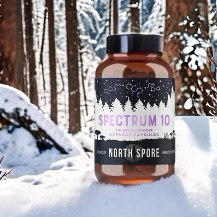 North Spore Organic ‘Spectrum 10’ High Potency Mushroom Capsules - BetterGrow Hydro