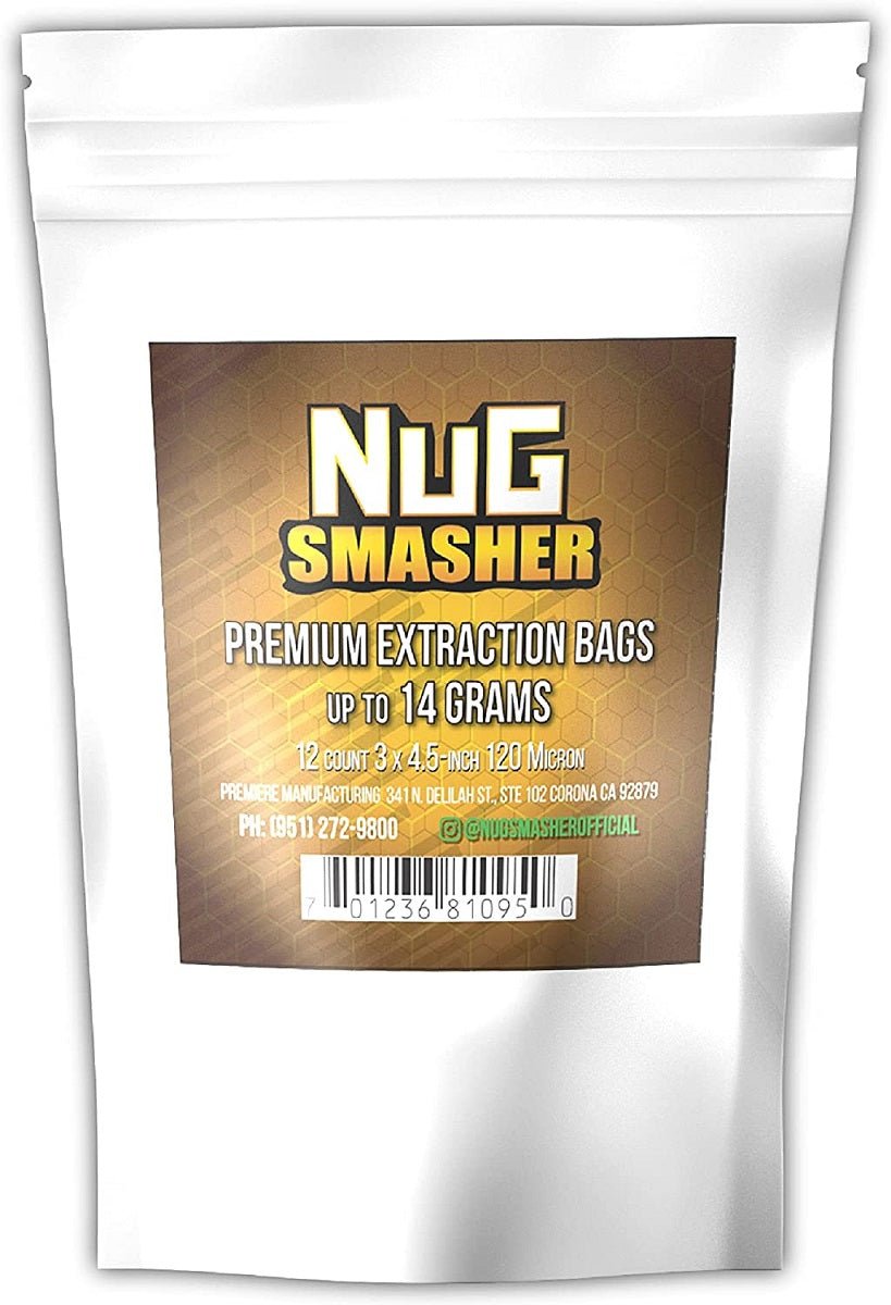 NugSmasher 14 Gram Premium Extraction Bags - 120 micron (pack of 12) - BetterGrow Hydro