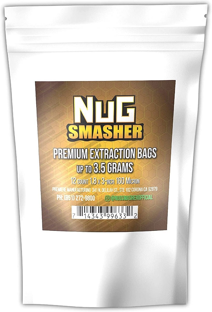 NugSmasher 3.5 Gram Premium Extraction Bags - 160 micron (pack of 12) - BetterGrow Hydro