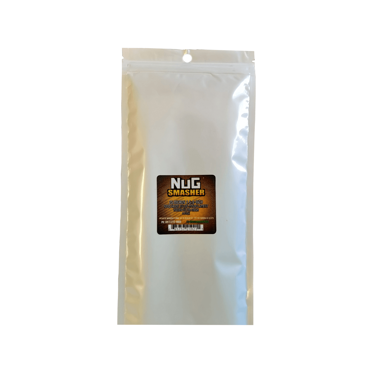 NugSmasher Hash Bags 3.5 x 9 25 micron - BetterGrow Hydro