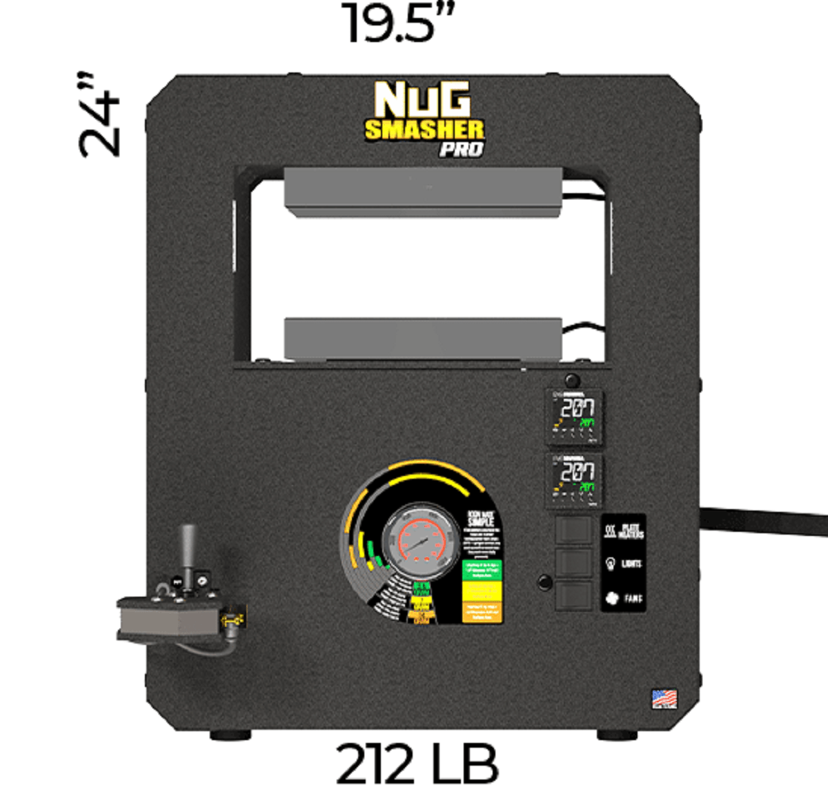 NugSmasher Pro Professional Edition Rosin Extraction System - BetterGrow Hydro