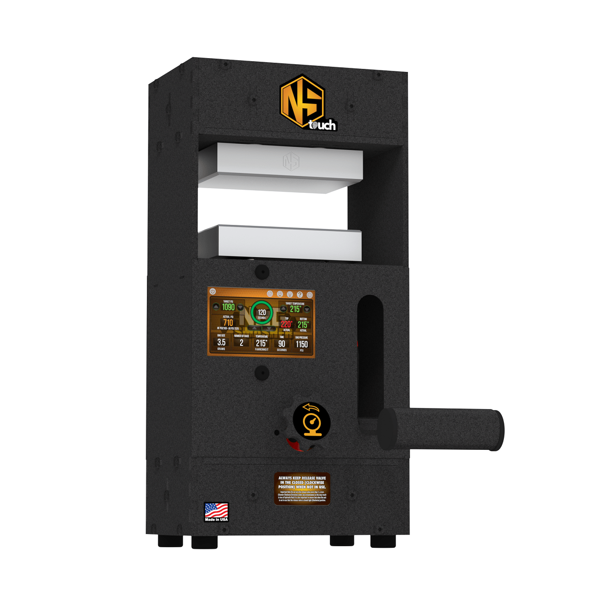 NugSmasher Touch Screen Edition Rosin Extraction System - BetterGrow Hydro