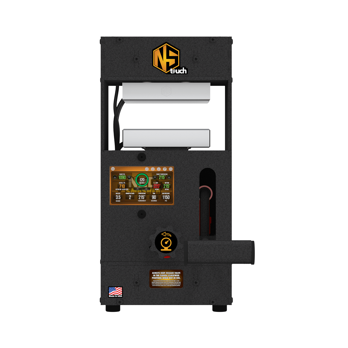 NugSmasher Touch Screen Edition Rosin Extraction System - BetterGrow Hydro