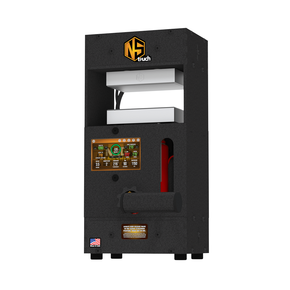 NugSmasher Touch Screen Edition Rosin Extraction System - BetterGrow Hydro