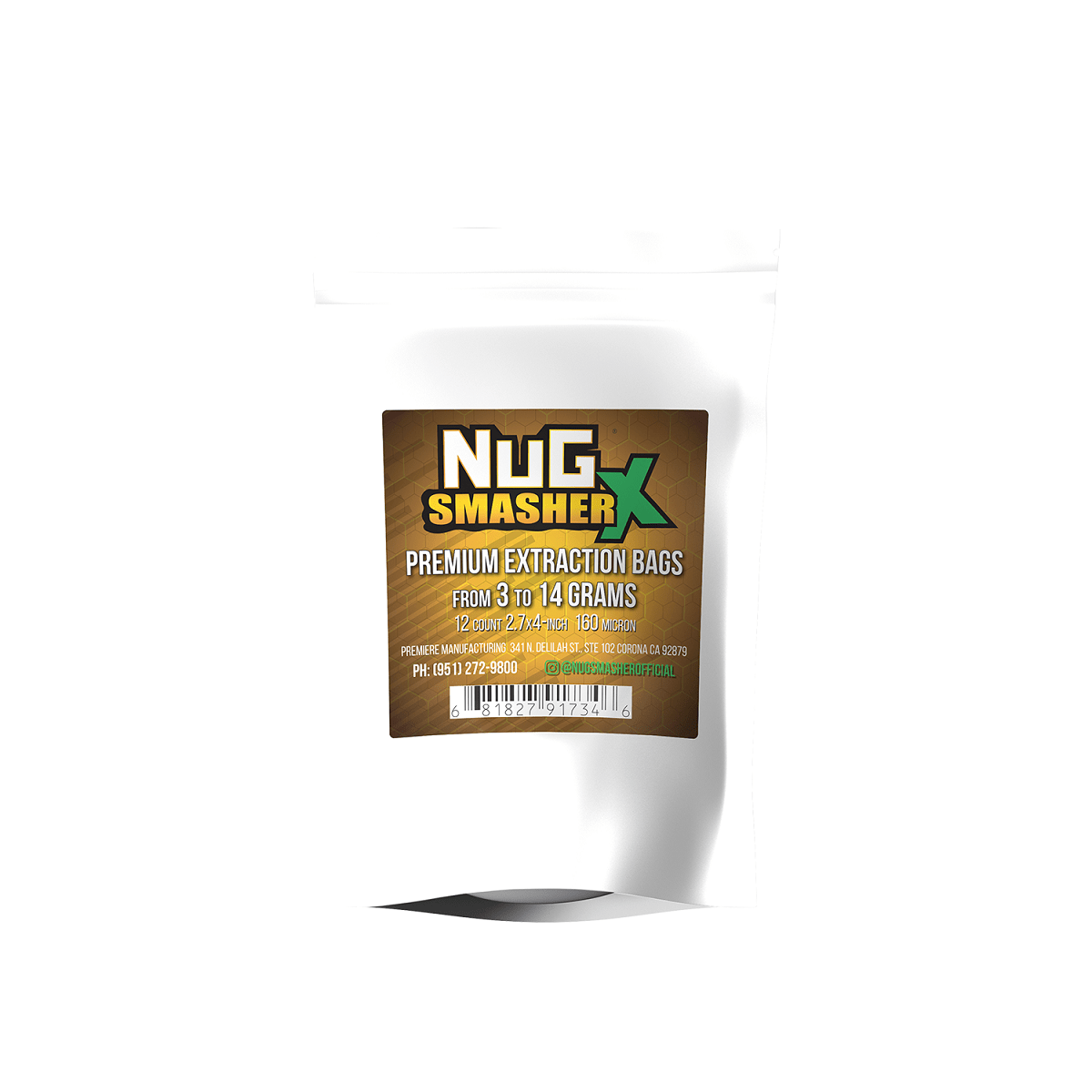NugSmasher X Premium Extraction Bags - 160 micron (pack of 12) - BetterGrow Hydro
