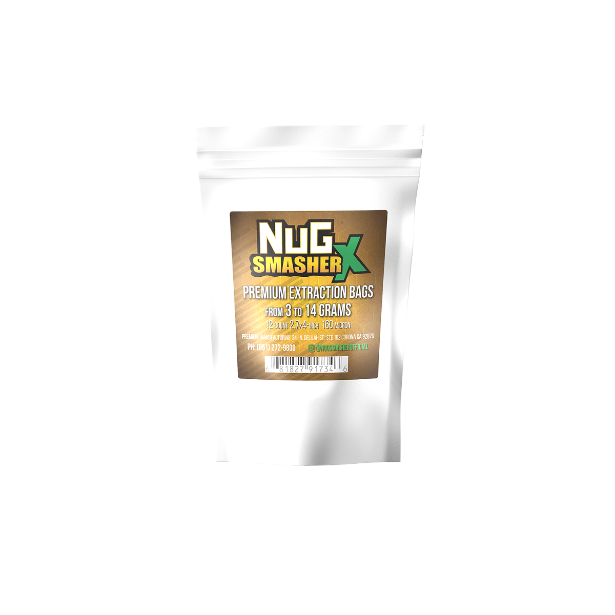 NugSmasher X Premium Extraction Bags - 160 micron (pack of 12) - BetterGrow Hydro