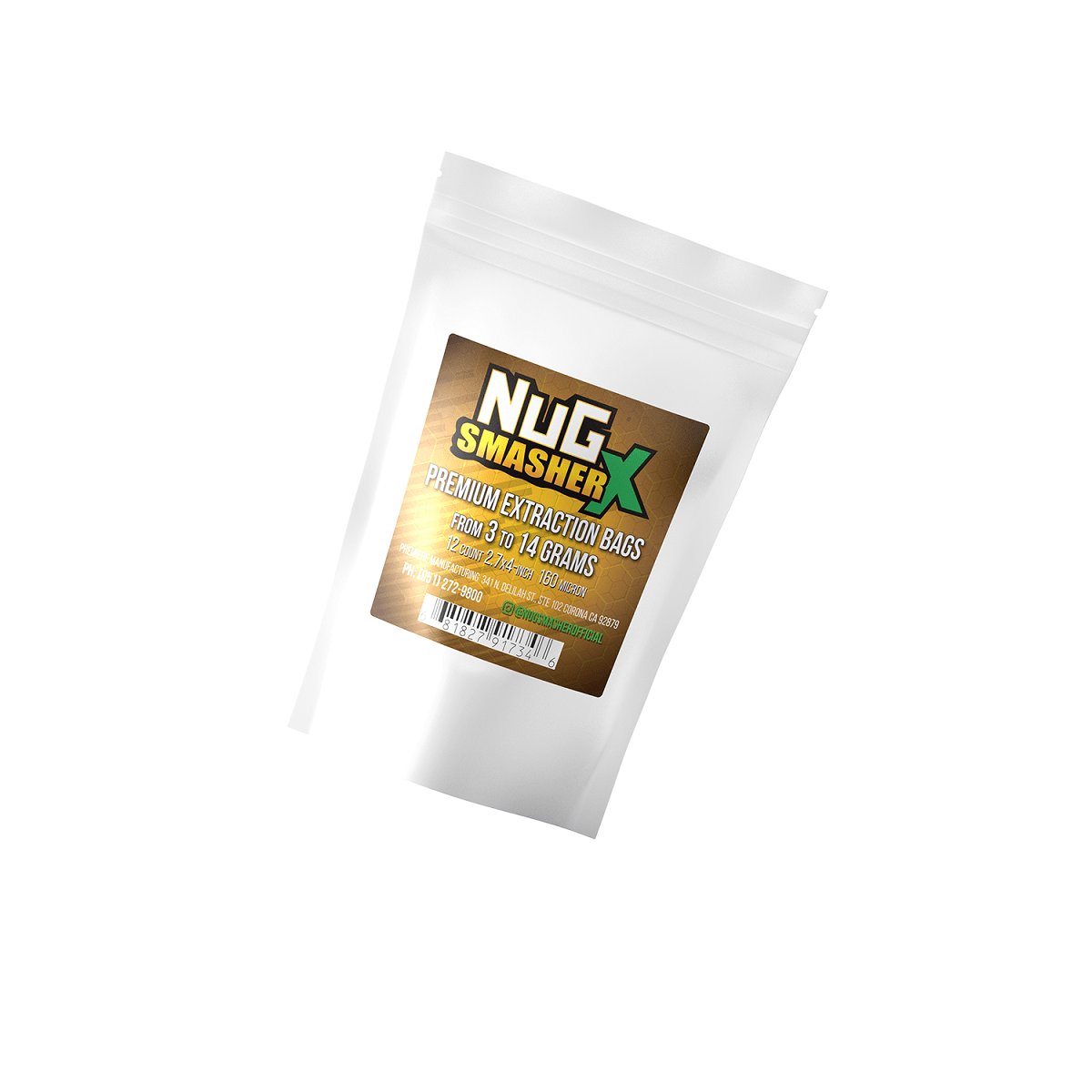 NugSmasher X Premium Extraction Bags - 160 micron (pack of 12) - BetterGrow Hydro