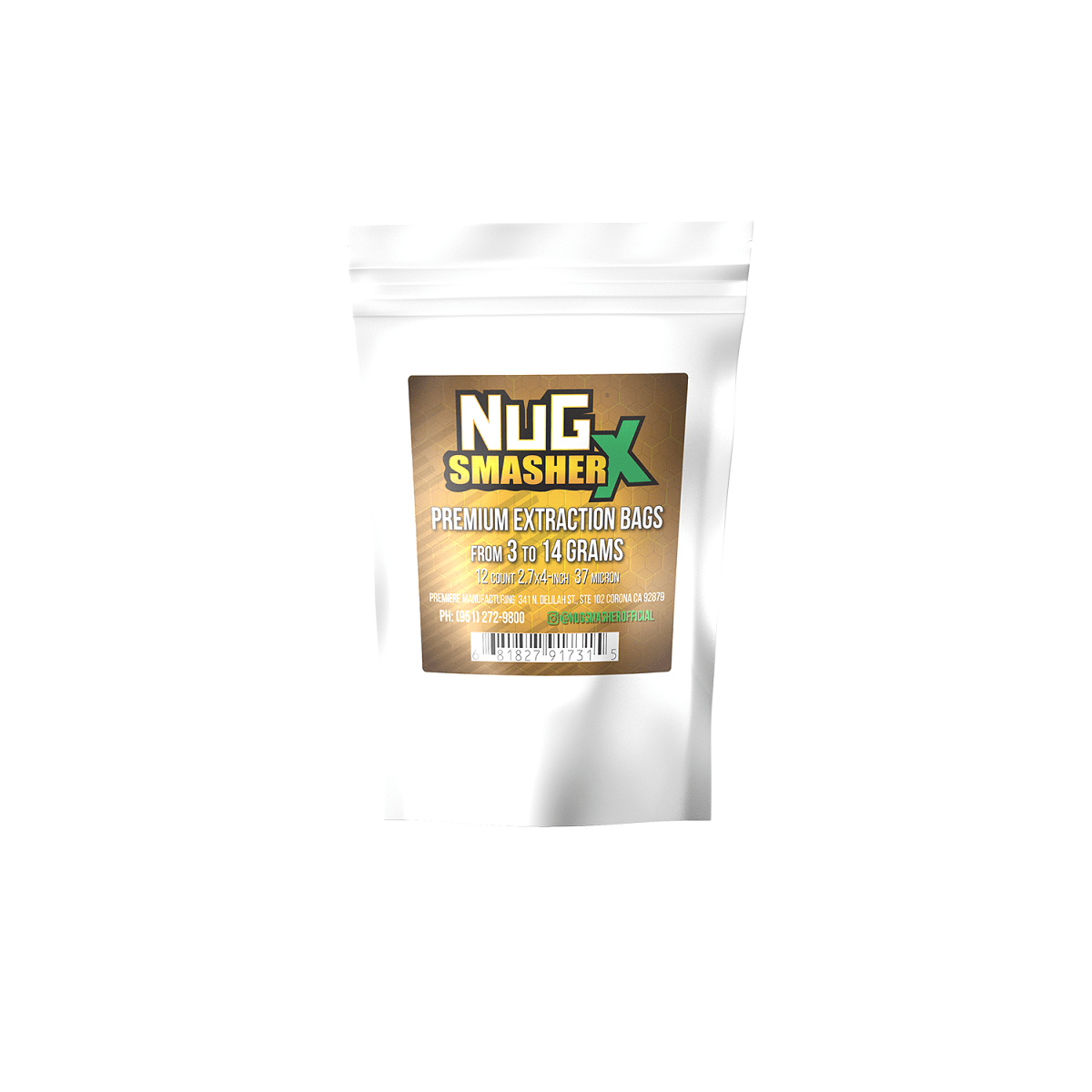 NugSmasher X Premium Extraction Bags - 37 micron (pack of 12) - BetterGrow Hydro
