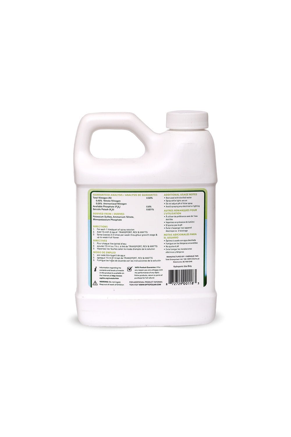 Optic Foliar REV - BetterGrow Hydro