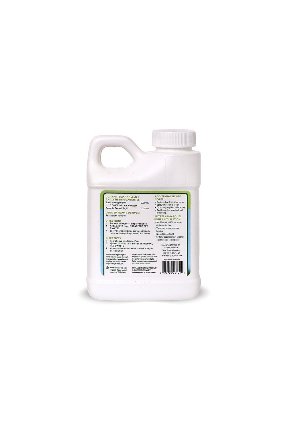 Optic Foliar TRANSPORT - BetterGrow Hydro