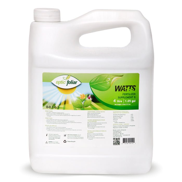 Optic Foliar WATTS 4L - BetterGrow Hydro
