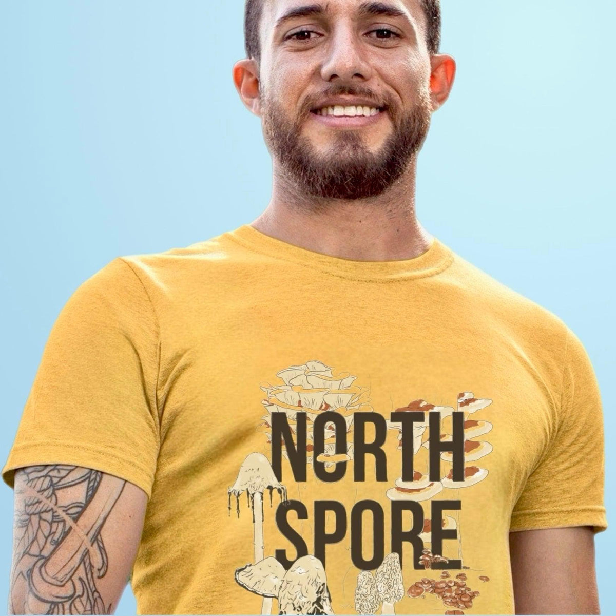 Orange ‘Grow, Learn, Thrive’ North Spore T-Shirt - BetterGrow Hydro