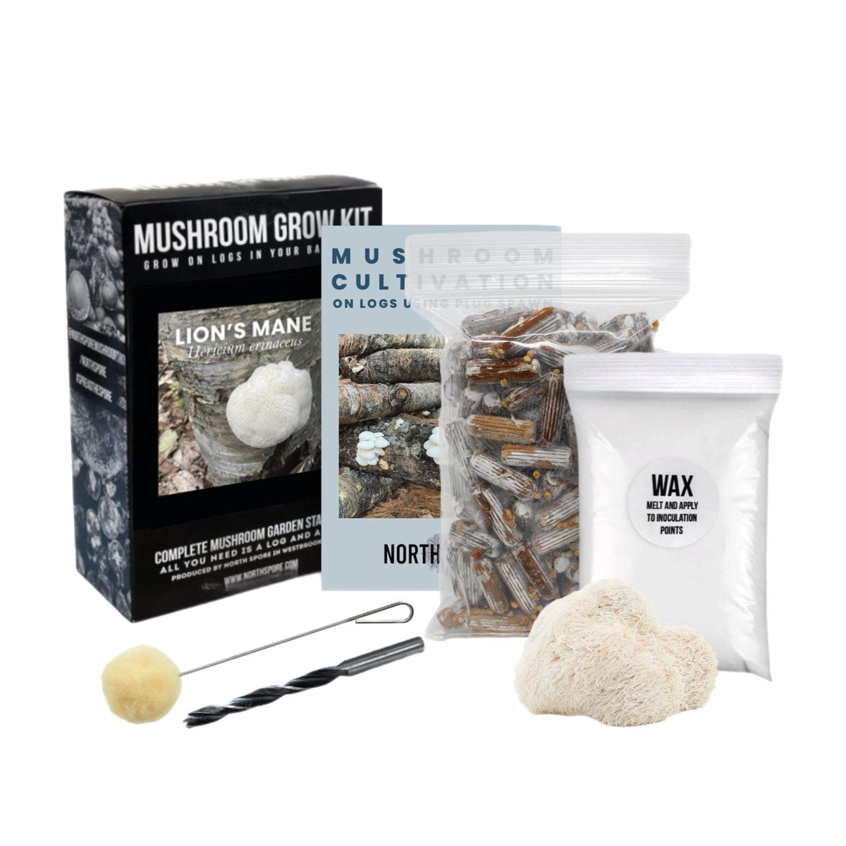 Organic Lion's Mane Mushroom Log Kit - BetterGrow Hydro