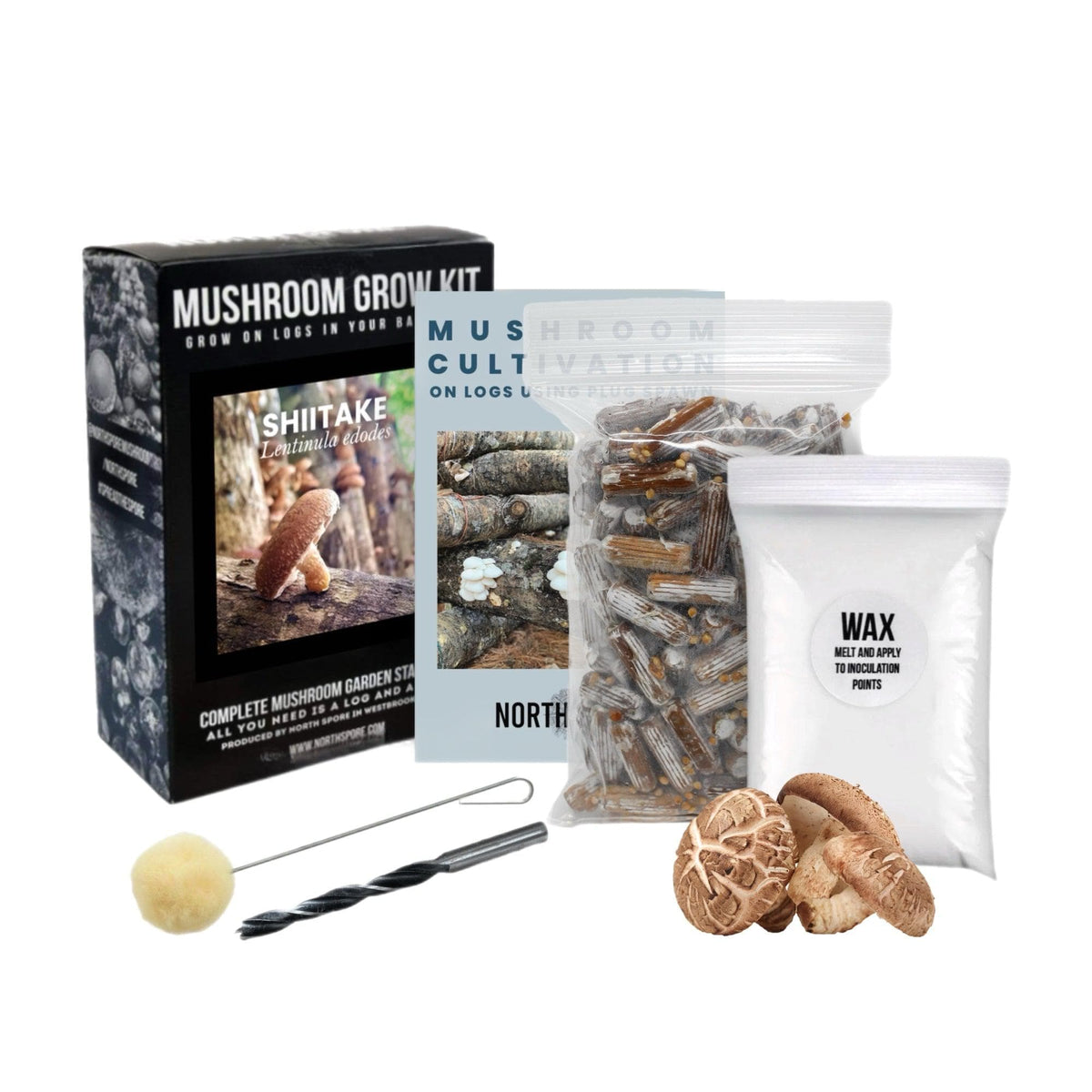 Organic Shiitake Mushroom Log Kit - BetterGrow Hydro