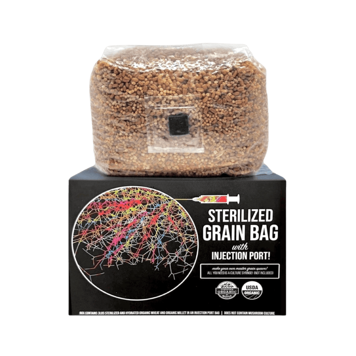 Organic Sterilized Grain Bag with Injection Port - BetterGrow Hydro