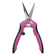 Piranha Pruner Trimming Scissors - Pink Handle & Curved Stainless Steel Blade - BetterGrow Hydro