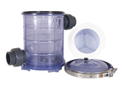Purflo Strainer - 2" 500ci - Clear - BetterGrow Hydro