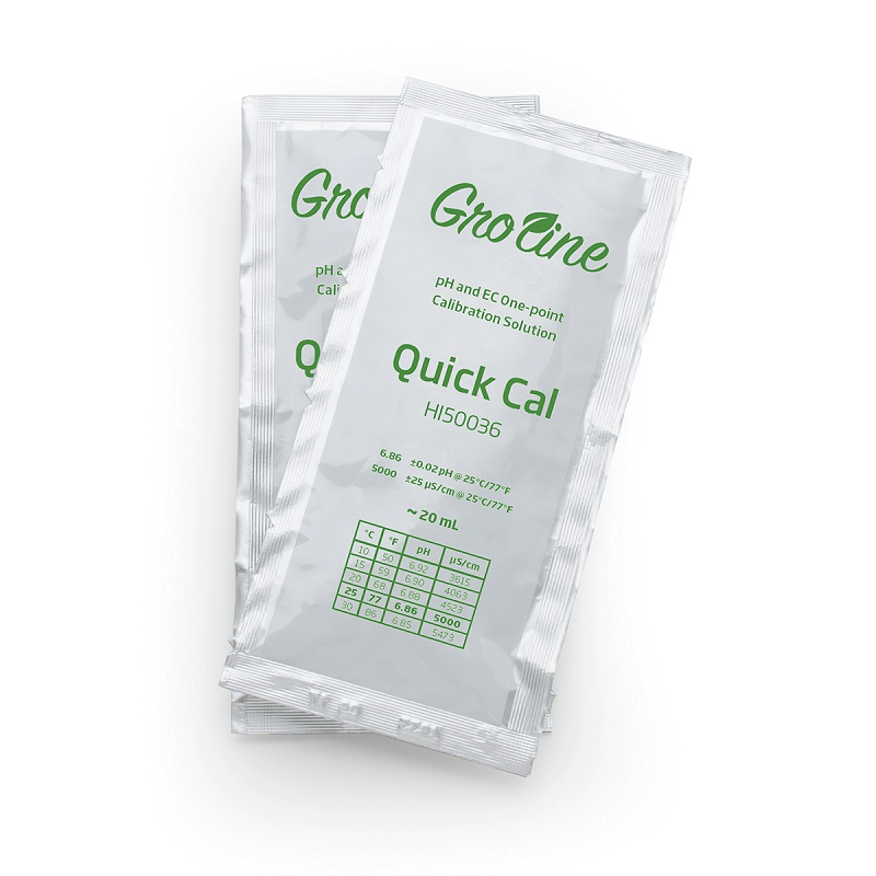 Quick Cal Solution Solution for GroLine pH and EC Meters - 20 mL Sachet - BetterGrow Hydro