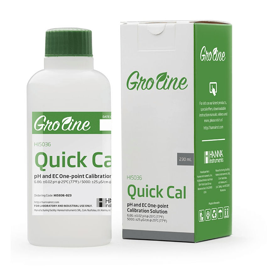 Quick Cal Solution Solution for GroLine pH and EC Meters - 230 ml - BetterGrow Hydro
