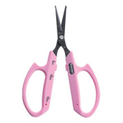 Saboten Fluorine Coated Round Tip Angled Blade Trimming Scissors Pink (PT-4) - BetterGrow Hydro