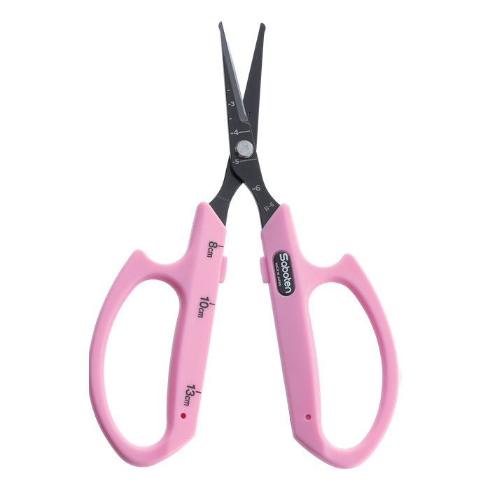 Saboten Fluorine Coated Round Tip Straight Blade Trimming Scissors Pink (PT-3) - BetterGrow Hydro